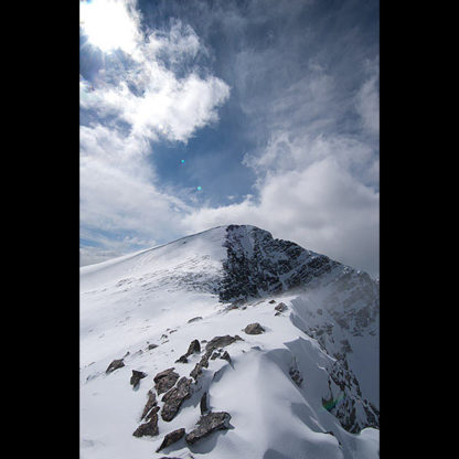 A winter view of West Goat Peak in Montana's Anaconda-Pintler Wilderness