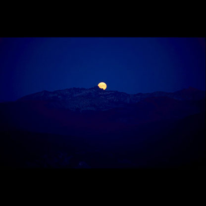 Full Moon on the spine of the Bitterroot Range in Selway-Bitterroot Wilderness