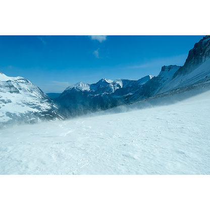 View of Belly River canyon from Ahern Pass in Glacier National Park